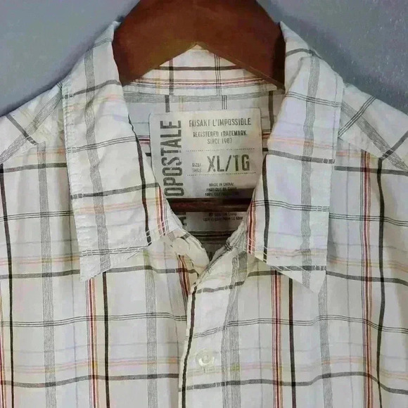 Y2K Aeropostale Vintage Fit Short Sleeved Plaid Button Up Shirt sz XL - Picture 3 of 9